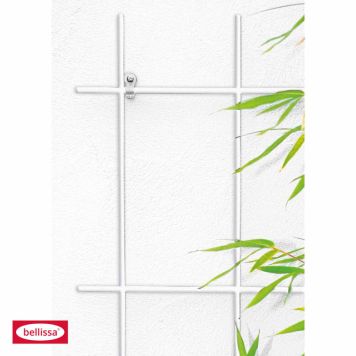 Bellissa espalier 5 stolper hvid 150x75 cm