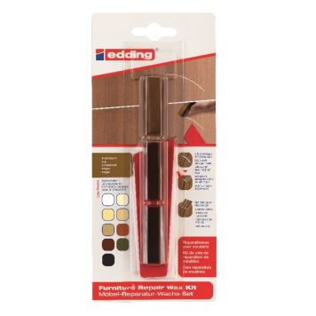 Edding møbel repair voks kit valnød 8901/3/602