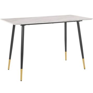 Notio Living Monza skrivebord marmor-look/sort