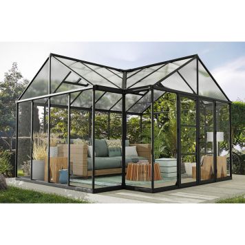 Palram Canopia orangeri Triomphe 17 m² antracitgrå