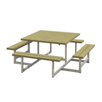 Plus bord-/bænkesæt Picnic trykimprægneret 