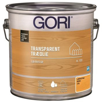 Gori transparent træolie 109 til lærketræ 2,5 L