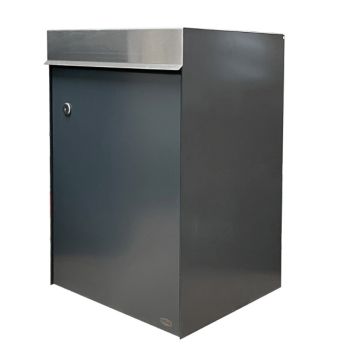 Renz pakkepostkasse Piazza L antracit/stål