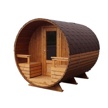 Denform sauna hytte m/veranda 4,9M²