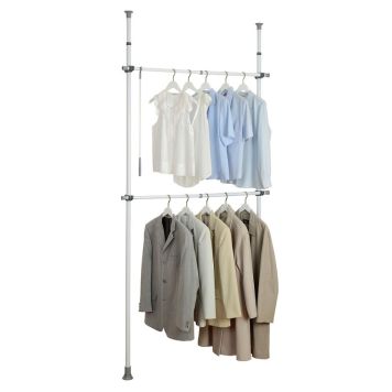 Wenko teleskopsystem t/garderobe Herkules Basic hvid