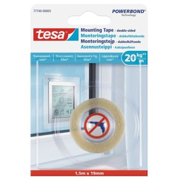 Tesa monteringstape glas 20 kg 1,5 m