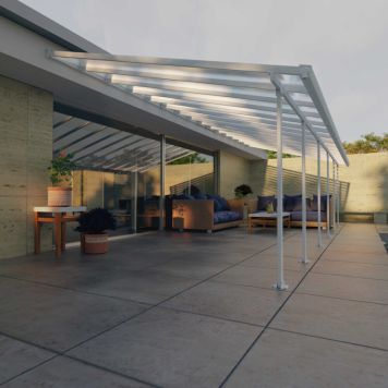 Palram Canopia terrasseoverdækning Feria hvid 39 m²