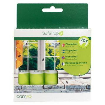 Camro SafeTrap fluespiral 10 stk.