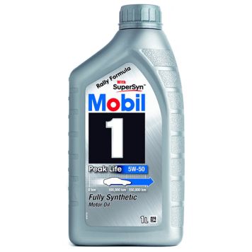 Mobil 1 motorolie 5W-50 1 L Peak Life fuldsyntetisk