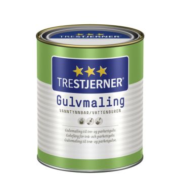 Jotun gulvmaling Trestjerner hvid mat 0,68 L