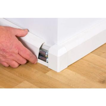 Primo rørskjul yderdel hvid 3000x65x30 mm