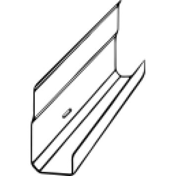 Primo monteringsliste L-formet sort 3000x56x28,5 mm