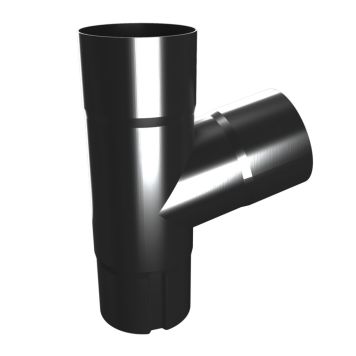 Grøvik grenrør N70 75 gr. alu sort