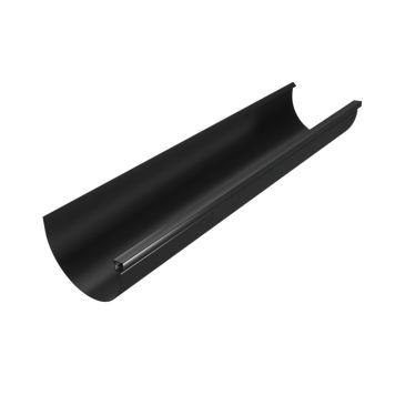 Grøvik tagrende T120 alu sort 600 cm