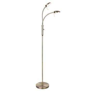 Halo Design gulvlampe Vegas gulvlampe 2-arm LED 2x7W messing