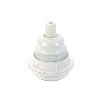Halo Design plastfatning m. omløbsring E27 hvid 