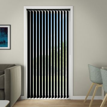 Debel løse lameller D'lux 89mmx250cm sort 6 stk.