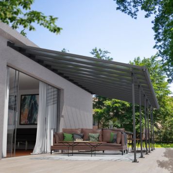 Palram Canopia terrasseoverdækning Feria antracit 32 m²