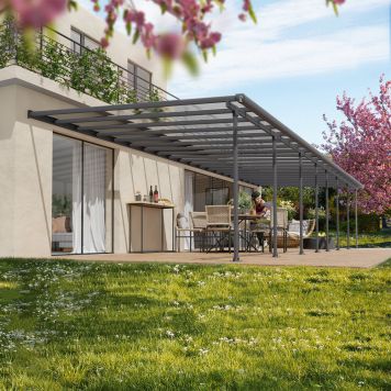 Palram Canopia terrasseoverdækning Feria antracit 46 m²