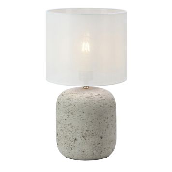 Markslöjd bordlampe Montagna grå E14 H45