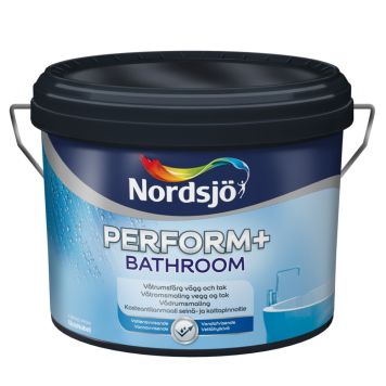 Nordsjö Perform+ Bathroom vådrumsmaling halvblank hvid base 10 L
