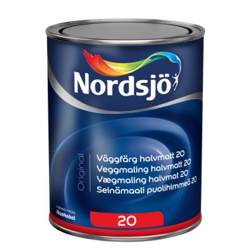 Nordsjö Original vægmaling halvmat hvid base 1 L