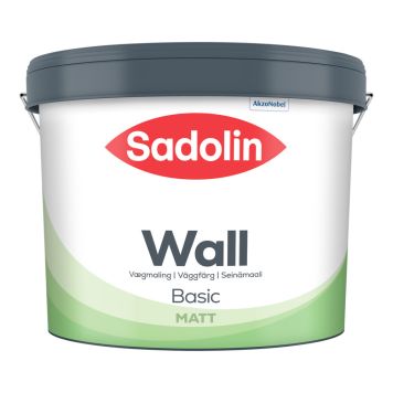 Sadolin vægmaling Basic mat hvid - flere str.