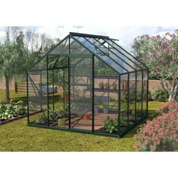 Vitavia drivhus Merkur 6,7 m² grøn 3 mm delt glas 