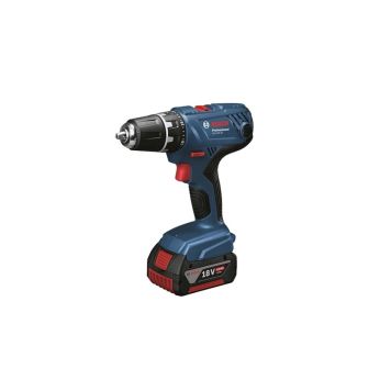 Bosch Professional akku bore-/skruemaskine GSR18V-21 m/batterier, lader & 82 tilbehørsdele