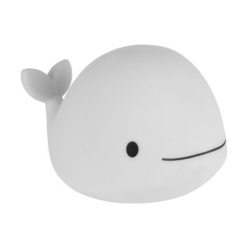 Eglo Castellino LED-børnelampe hval RGB/varm hvid USB-C H10,5 cm