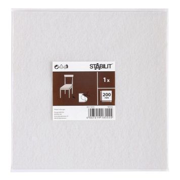 Stabilit filtplade 200 x 200 mm hvid