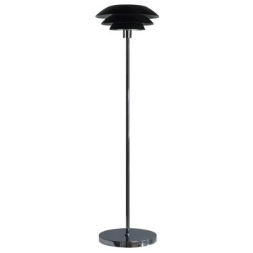 Dyberg Larsen DL31 gulvlampe E27 krom/sort metal 133 cm