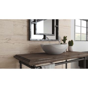 Gulv-/vægflise Fable hvid 22,5 x 90 cm 1,41 m²