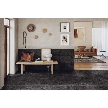 Gulv-/vægflise black 60x60 1,44 m2