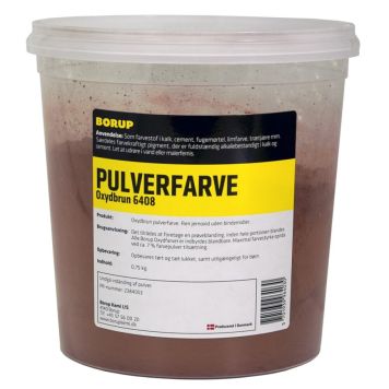 Borup pulverfarve oxydbrun 750 g