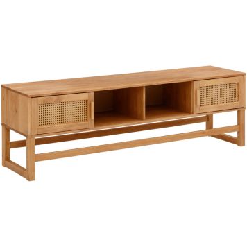 Notio Living TV-møbel massiv fyr flet 1600x500x400 mm