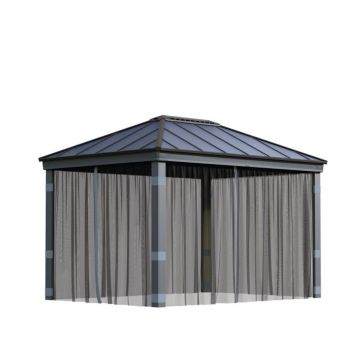 Palram myggenetsæt Dallas til havepavillon 4900 mørkegrå 