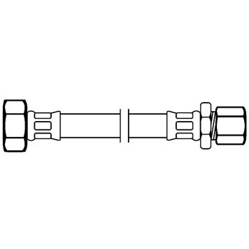 Neoperl tilslutningsslange DN8 10mm klem - 1/2"