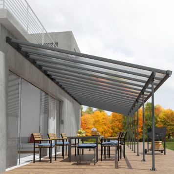 Palram Canopia terrasseoverdækning Feria antracit 49 m²