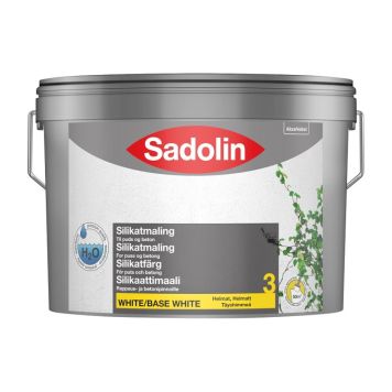 Sadolin silikatmaling mat hvid 10 L