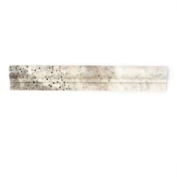 Sokkel Silver natursten travertin sand 30,5 x 4,8 cm