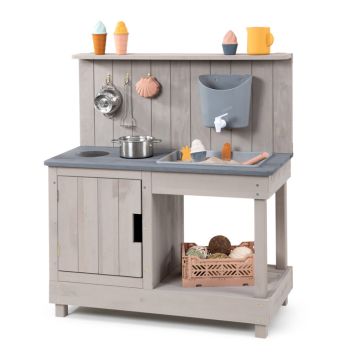 Muddy Buddy legekøkken varmgrå 80x90 cm 