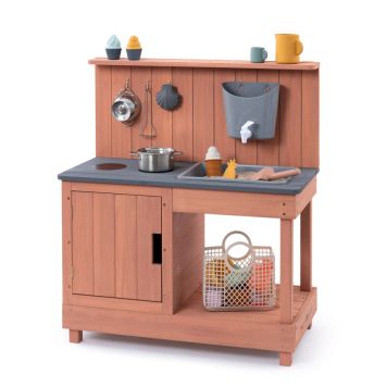 Muddy Buddy legekøkken rosa 80x90 cm 