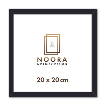 Noora ramme fyrretræ 20x20cm sort