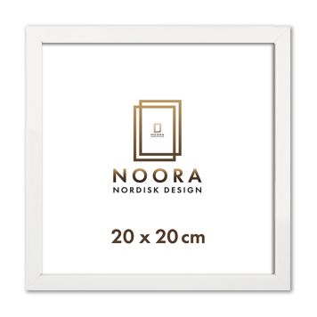 Noora ramme fyrretræ 20x20cm hvid