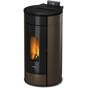 Kleining pilleovn Globe mokka stål