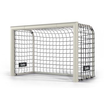 Salta Champion fodboldmål stål sølv 120x80 cm inkl. net