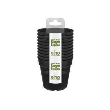 Elho urtepotte Green Basics Growpot sort Ø7,3 cm 10 stk. 