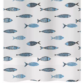Diaqua badeforhæng fisk 180x200 cm