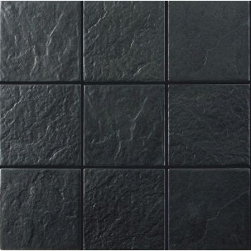 Gulv-/vægflise Nordica sort 1 m²